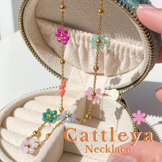 The Lucy Cattleya necklace