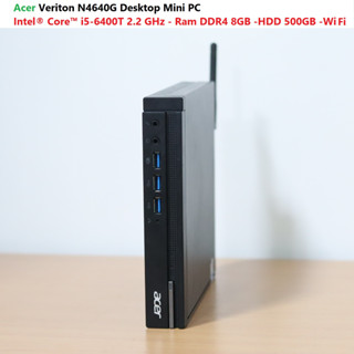 Acer Veriton N4640G Desktop Mini PC -Intel® Core™ i5-6400T 2.2 GHz - Ram DDR4 8GB -HDD 500GB -Wi Fi