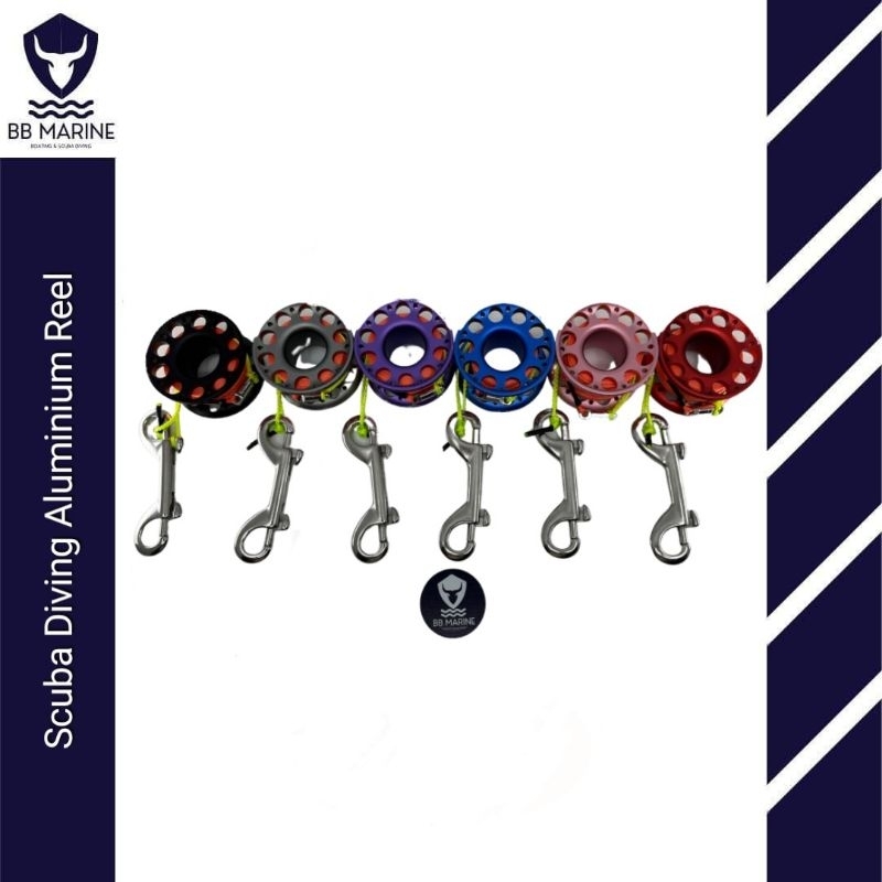 BBMarine รอกสแตนเลส  Finger Scuba Reel Stainless