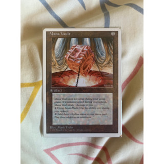 การ์ด MTG Mana Vault Artifact EDH Commander Magic the gathering รุ่น 4th Edition สภาพ Ex