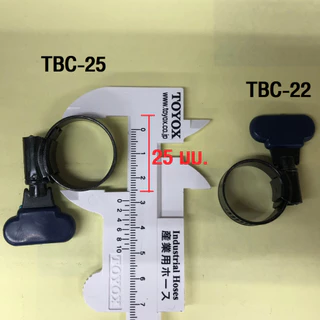 แคลมป์เหล็ก TTT สีดำ เข็มขัดรัดสาย ทนสนิม TBC (รุ่น THUMB UP SCREW) แคมป์รัดสายยาง รัดท่อ 1 ชิ้น