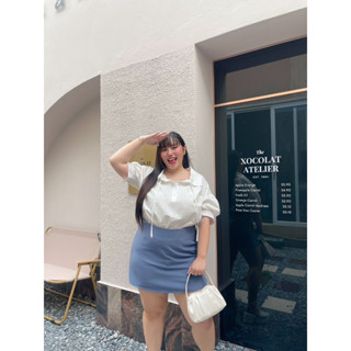 เสื้อเชิ้ตทรงเกาหลี รุ่น Mollytop47 : Plussizebymolly