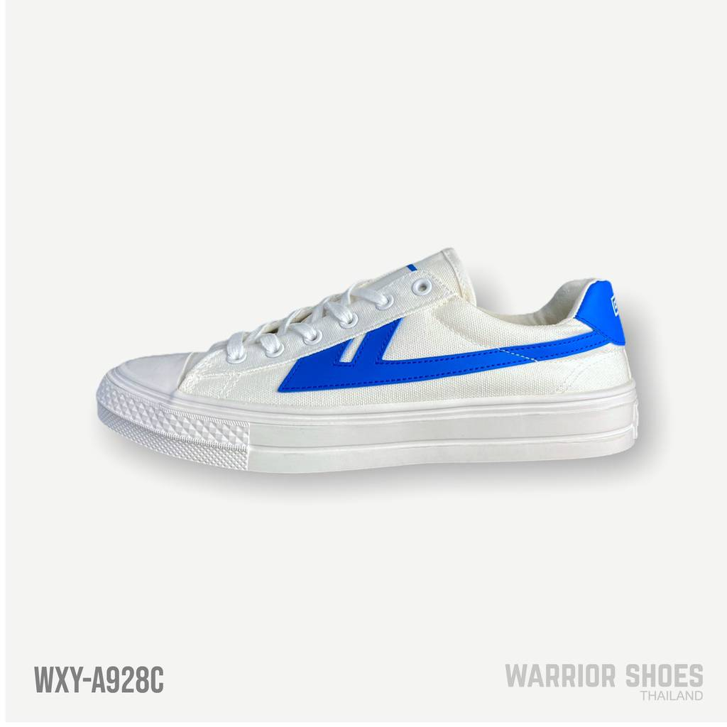 พร้อมส่ง🔥Warrior shoes รองเท้าผ้าใบ รุ่น WXY-A928C สี Blue/White