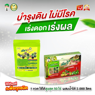 ชุด พืชใบเขียว ป้องกันแมลง ดินดีไร้โรค เพลี้ย หนอนแมลงหวี่ขาว ราสนิม ราแป้ง ราน้ำค้าง ใบจุด ใบด่าง รากเน่าโคนเน่า