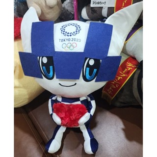 ตุ๊กตามือ✌️ ลิขสิทธิ์แท้💯 มาสคอต โตเกียว โอลิมปิค ถือหัวใจ mascot tokyo olympic 2020 ขนาด 13" สภาพ 99%