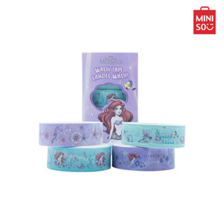 MINISO เทปวาชิ เทปกาวตกแต่ง เซท 4 ชิ้น คอลเลคชั่น Disney The Little Mermaid