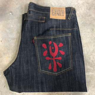 กางเกงขายาว EVISU GENES DENIM MASTER 100% COTTON