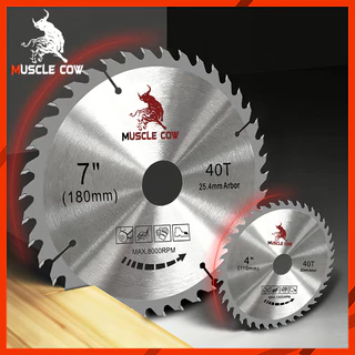 Muscle Cowใบเลื่อยวงเดือน 4นิ้ว7นิ้วใบเลื่อย ใบตัดไม้ เลื่อยตัดไม้ ใบมีดตัดหญ้า ใบเลื่อยตัดไม้ ใบเลื่อยวง ฟันคาร์ไบด์คมก
