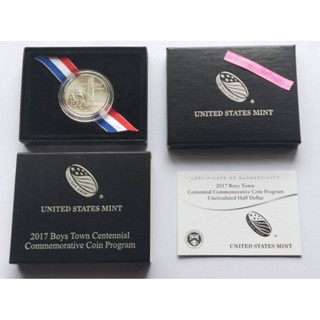 เหรียญ Half Dollar วันครบรอบ 100 ปีของ Boys Town ปี 2017-D