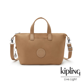 Kipling ของแท้ 💯 รุ่น KALA mini สี Soft Almond กระเป๋าถือรุ่นใหม่ ถือสวย หรือใส่สายยาวสะพายได้ค่ะ น่าใช้มากค่ะ