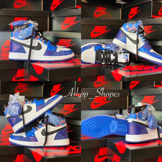 รองเท้าผ้าใบ👟 Jordan 1 High OG Spider-Man Across The Spider Verse สินค้าพร้อมส่งสินค้าถ่ายจากจริง36…….45/Hi end