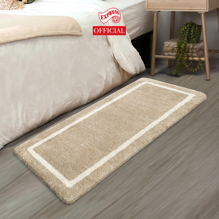EXPRESS CARPET พรมเช็ดเท้ายาว 50x120cm หนานุ่ม16-30mm พร้อมส่ง พรมยาวมีกันลื่น ซักได้ แห้งไว