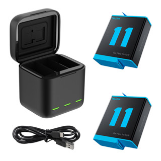 กล่องชาร์จGoPro 11 Battery Charger Smart Fast Charging Case 1750mAh GoPro Hero 11 Sport Camera