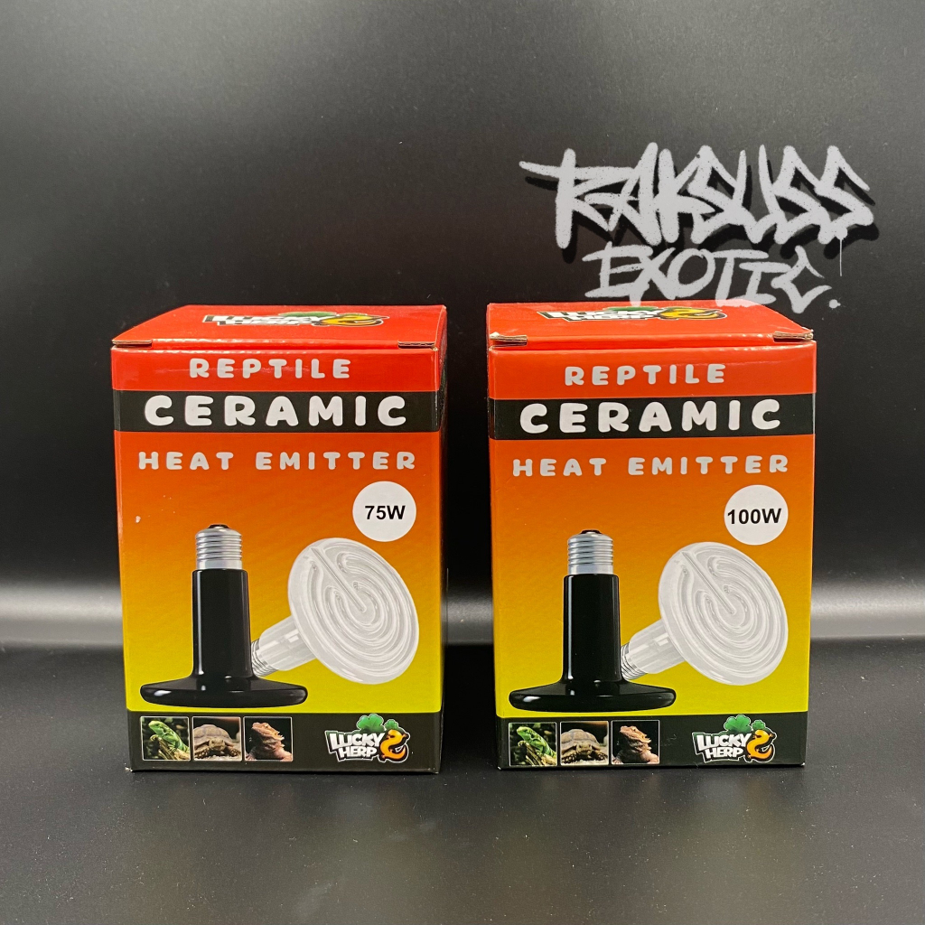 Ceramic Heat Emitter หลอดไฟเซรามิคให้ความร้อนความอบอุ่นสำหรับสัตว์เลี้ยงทุกชนิด (50w/75w/100w/150w)