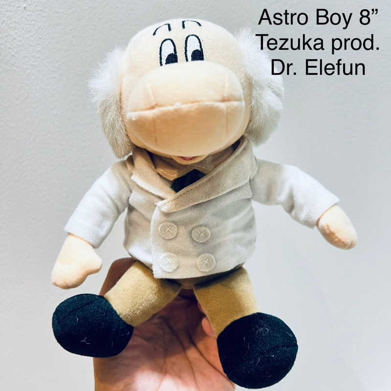 #ตุ๊กตา Dr.Elefun #เจ้าหนูปรมาณู #Astro #boy 8” #งานสะสม #ลิขสิทธิ์แท้ #หายากสุดๆ #ท่านั่ง #อะตอม #Tezuka #Production