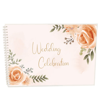 สมุดเซ็นอวยพรสมุดประสาทพรWeddingCelebrationขนาดA4