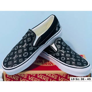 Vans slip on รองเท้าผ้าใบแบบสวมพร้อมกล่อง