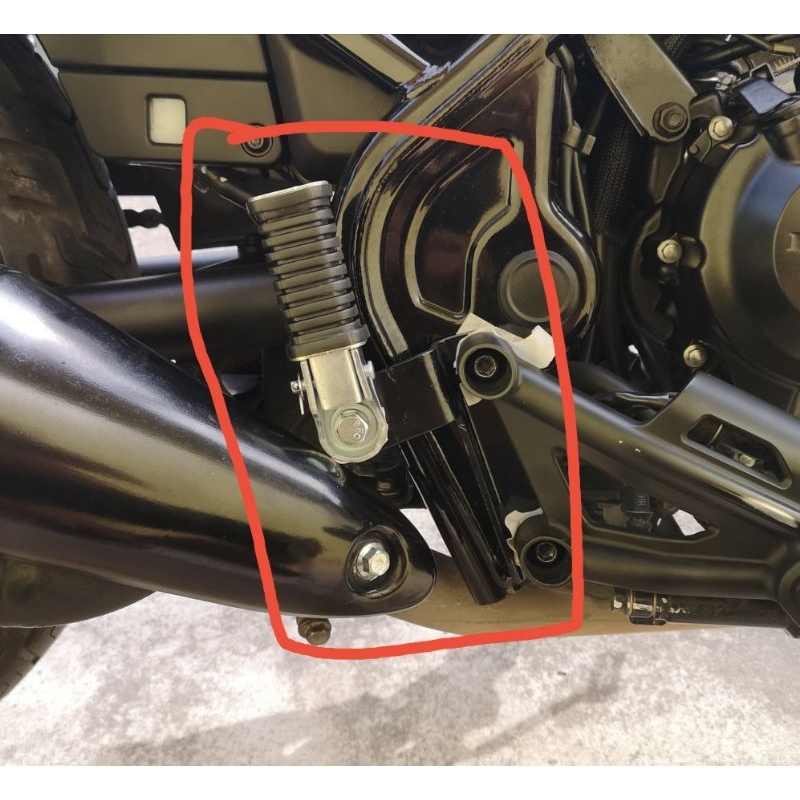 ชุดย้ายพักเท้าหลังเพื่อคนซ้อนท้าย รีเบล300-500 (CMX300)​