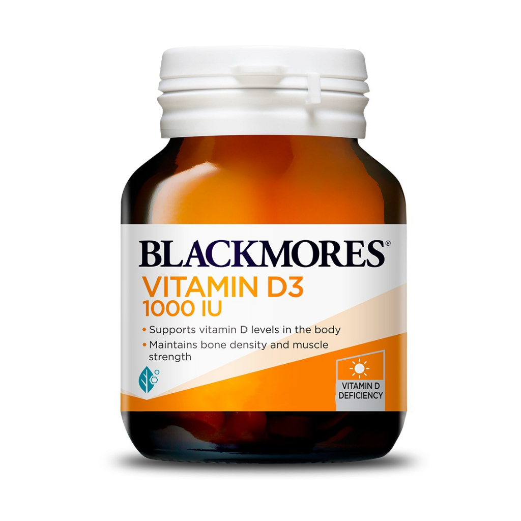 Blackmores Vitamin D3 1000IU 30's / 60's แบลคมอร์ส วิตามินดี 3 1000IU BM