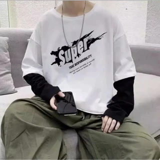 เสื้อยืดแขนยาว เสื้อยืดคอกลม ใส่ได้ทั้งผู้หญิงผู้ชาย