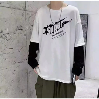 เสื้อยืดแขนยาว เสื้อยืดคอกลม ใส่ได้ทั้งผู้หญิงผู้ชาย