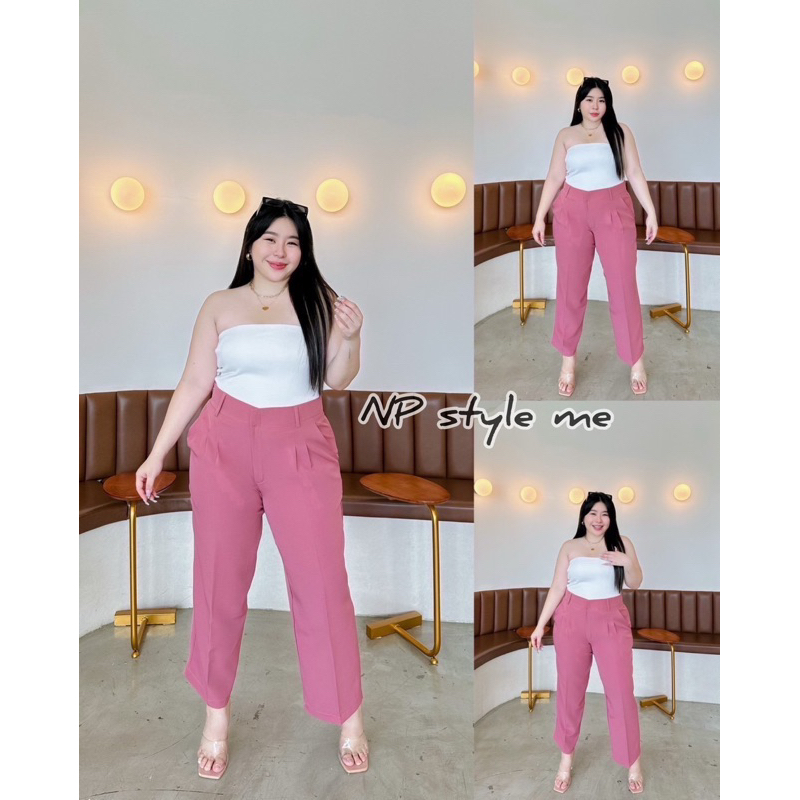 กางเกงทรงบอย เอว34-46 L