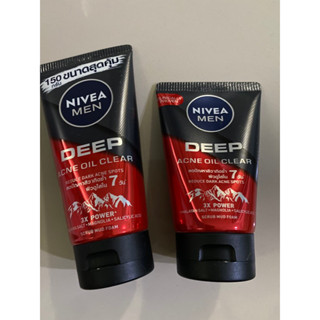 พร้อมส่ง Nivea Men Deep Acne Oil Clear 100/150 g.