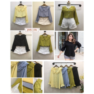 🔥Plussize🔥เสื้อคนอ้วน🔥อก(Bust)     :S48/L52"