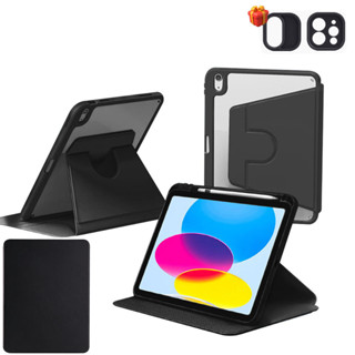 for ipad case ไทยแลนด์สปอต เคสแท็บเล็ตหมุนได้ 360 องศาสำหรับ ipad air5  air4 10.9 pro11 gen9 gen8 gen7 10.2 360°rotation