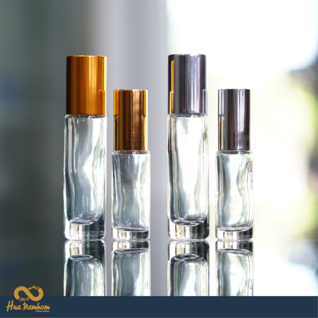 ขวดลูกกลิ้งเกรด A หัวบอลพลาสติก บรรจุได้ 4ml-8ml