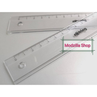 Promotion 9.9 =[ราคาพิเศษ 9 บาท]= ไม้บรรทัด – Rotring Centro Transparent Flat Ruler 16 cm