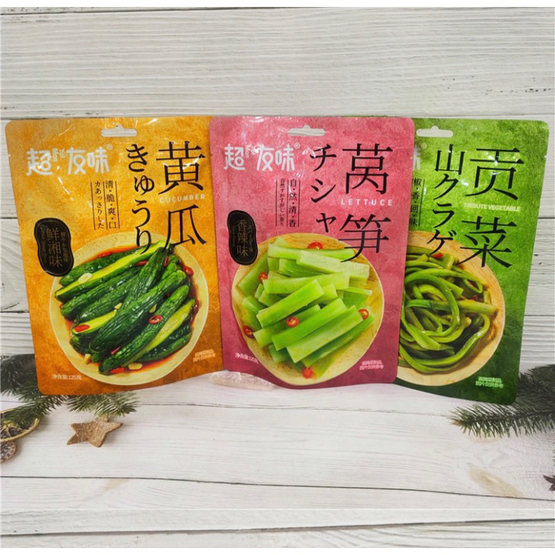 แตงกวาดองจีน กงไฉ่,รากบัว พร้อมทาน 125g