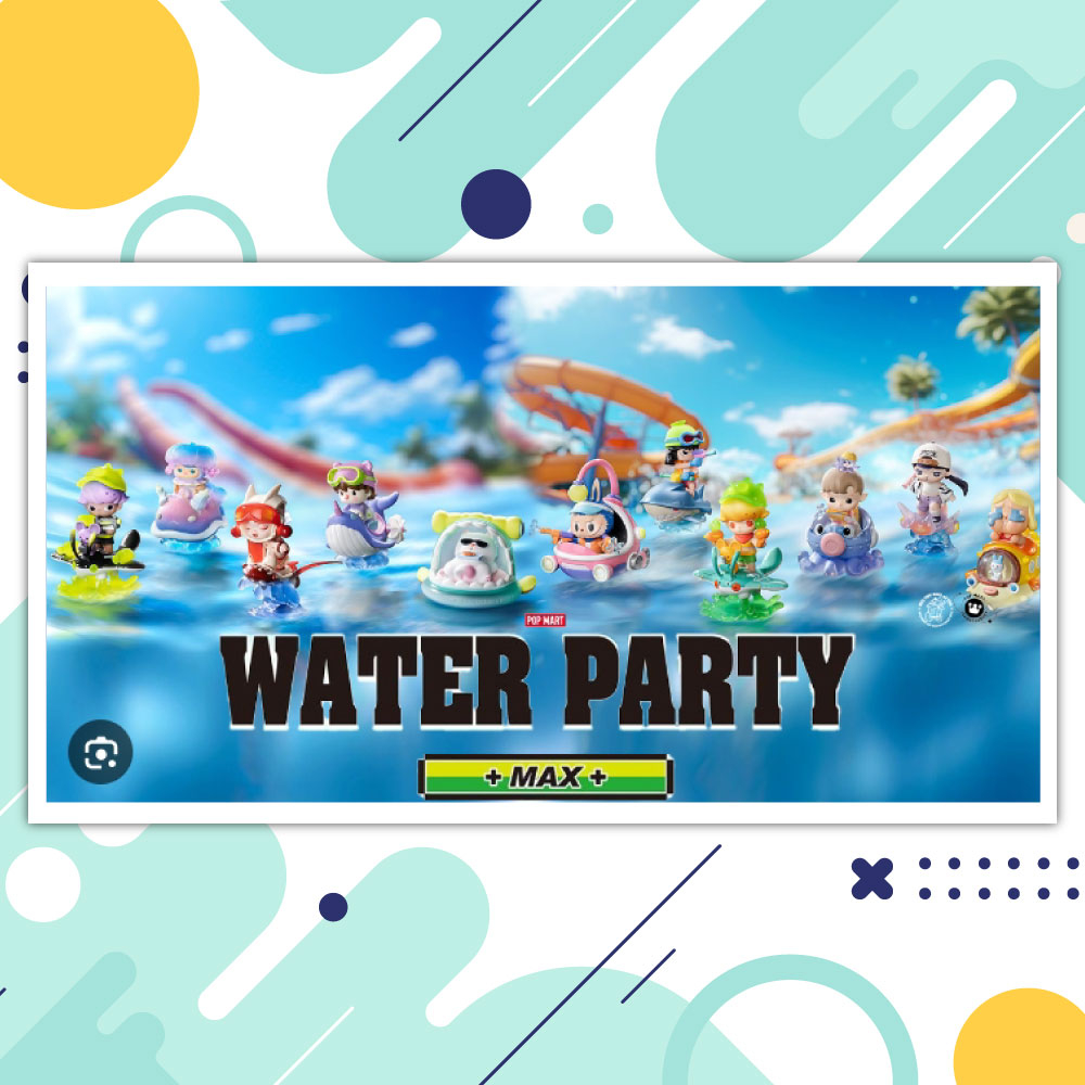 ของแท้ พร้อมส่งจากไทย ขายแยกตัว Blind Box Pop Mart Water Party Series labubu