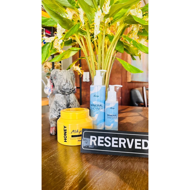 🚚ส่งฟรี Rabye ทรีทเม้นท์น้ำผึ้งมานูก้า+Mineral Shower Gel