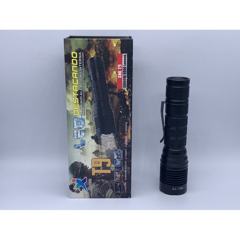 ไฟฉาย Ultrafire JX-8892 LED XML T9 Power 58000W ไฟฉายแรงสูง ส่องระยะไกล  ไฟฉาย led ไฟฉายแบบชาร์จได้