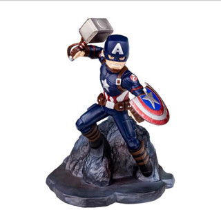 Toylaxy Captain America with Mjolnir and Battle Damaged Shield