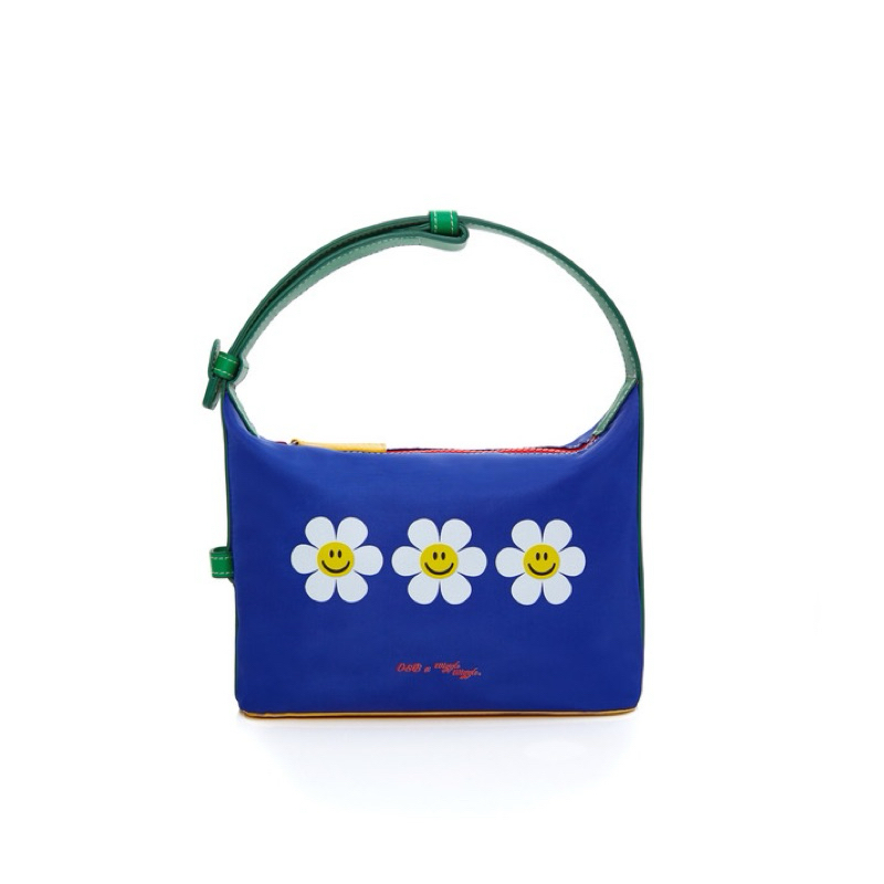 (พร้อมส่ง) Wiggle Wiggle x OandB กระเป๋า Happy bag in joy blue