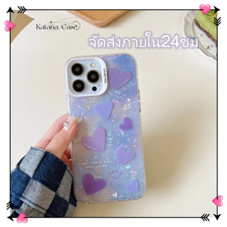 🎐จัดส่งภายใน24ชม🎐เคส for iPhone 11 14 Pro Max Case for iPhone 12 13 ป้องกันการตก การป้องกัน รูปหัวใจ หวานสวย น่าสนใจ