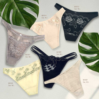 ชุดชั้นใน เอลเฟ่ K8150E กางเกงในจีสตริง เซ็ต 6 ตัว (คละตามแบบ) Sexy G-string panties soft fabric comfortable to wear. (A