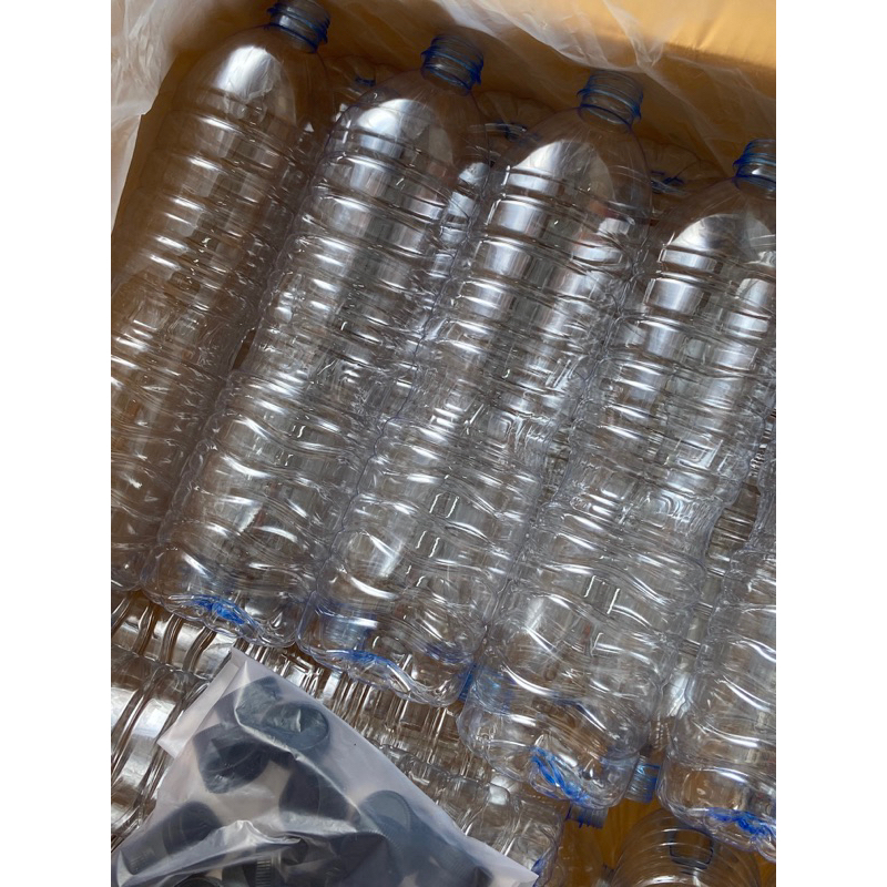 *สั่ง1 แพ็ค/ออเดอร์* ส่งฟรี ขวดพลาสติกPET 1.5L+ฝา(ปากสั้น) 91ขวด/แพ็ค