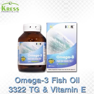Boone Fish oil Omega-3 1000 mg น้ำมันปลาสูตรเข้มข้น บำรุงสมอง เพิ่มความจำ ลดอักเสบข้อประดูก แก้ปวด ขนาด 30 และ 60 แคปซูล