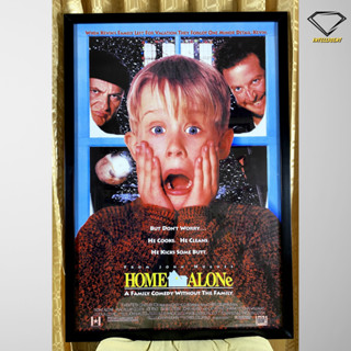 💎Intelligent | กรอบรูปพร้อมโปสเตอร์ Home Alone | x 1 กรอบ ตกแต่งบ้าน กรอบโปสเตอร์ กรอบรูปพร้อมกระจก โดดเดี่ยวผู้น่ารัก