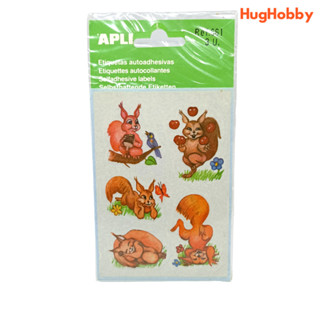 Vintage 90s Apli Red Squirrel Sticker (Made in Spain)