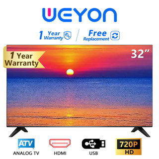 WEYON ทีวี 32 นิ้ว Analog LED TV ทีวีอะนาล็อก ทีวี HD Ready  (2xUSB, 2xHDMI)