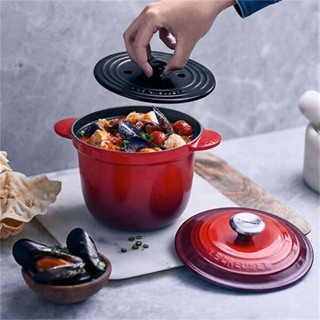 LC cool color enamel cast iron pot 18CM health pot soup stew porridge rice kettle rice axe