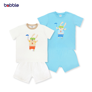 [New Arrival] BABBLE ชุดเด็ก ชุดไปเที่ยวเด็ก อายุ 3 ปี ถึง 11 ปี คอลเลคชั่น Chubby (สีฟ้า,สีออฟไวท์) (BSS)