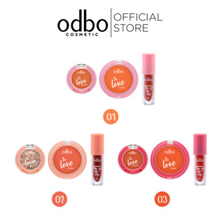 Odbo โอดีบีโอ อินเลิฟ เซ็ท บลัชออน OD1038