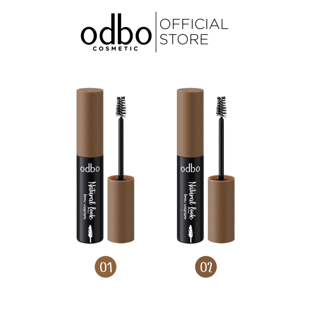 ODBO NATURAL LOOK BROW MASCARA OD798 #มาสคาร่าย้อมสีคิ้ว หัวแปรงซี่ขนาดเล็ก