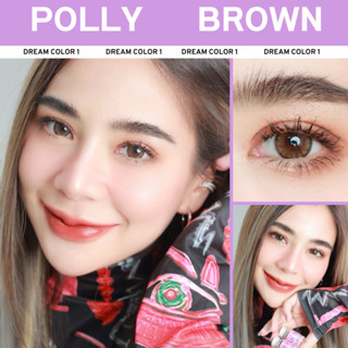 คอนแทคเลนส์ Dreamcolor1 รุ่น Polly Brown