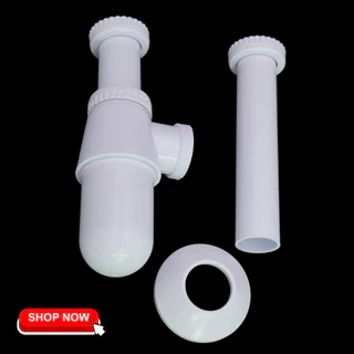 ท่อน้ำทิ้งแบบกระปุกพลาสติก PVC อย่างดี ไม่แตกหักง่าย มีน้ำหนักเบา สามารถใช้งานได้ยาวนาน